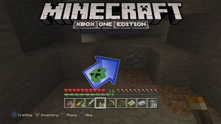 Minecraft Xbox One Edition  Coal Iron Emeralds amp DIAMONDS  Part 4 [upl. by Goldina]