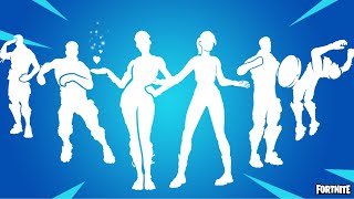 Legendary Fortnite Dances amp Emotes The Weeknd Build Up Clean Groove Shanti for a Squad [upl. by Nalced]