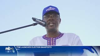 NAMIBIAVOTES2024 PDM launches manifesto  nbc [upl. by Chuipek]