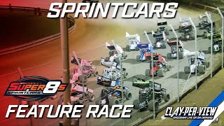 Sprintcars  Super 8s  Murray Bridge  30th Nov 2024  ClayPerView [upl. by Onder]