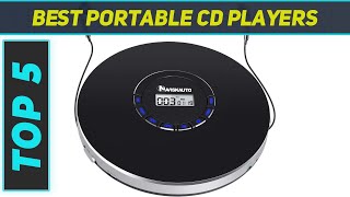 Top 5 Portable CD Players  Best in 2022 [upl. by Esinej]