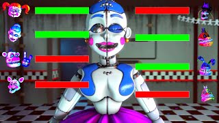 SFM FNaF Sister Location vs Corrupted WITH Healthbars [upl. by Mcgrath]