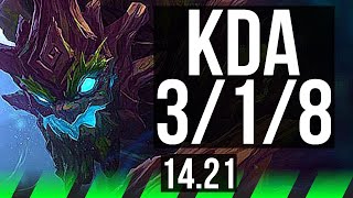 MAOKAI vs SKARNER JGL  KR Master  1421 [upl. by Pirozzo]