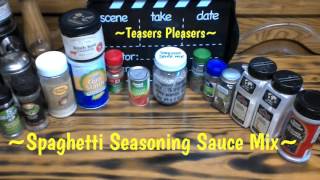 Spaghetti Sauce Seasoning Mix [upl. by Juback]