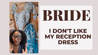 Story Time Bride didnt like her custom made Reception dress 9 days before her wedding [upl. by Siramay]