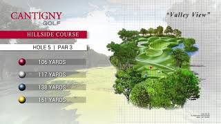 Cantigny Golf Club Hillside Hole 5 [upl. by Balliol]