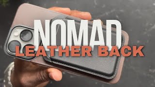 Nomad Magnetic Leather Back Case Review [upl. by Hnacogn]