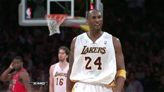 Kobe Bryant fired up after hitting Clutch shot vs Trail Blazers [upl. by Montana69]