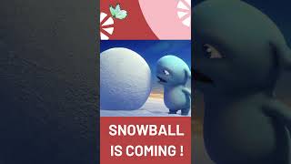 Who is Hiding in the Snowball cartoon animation animals anime funny cute family [upl. by Kerri878]