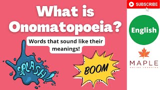 What is Onomatopoeia ► Words that sound like their meanings  Learn English [upl. by Ahscrop]