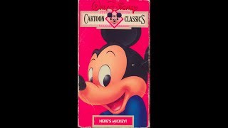 Opening to Walt Disney Cartoon Classics Vol 1 Heres Mickey Canadian Copy 1987 VHS [upl. by Norvan]