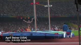 April Steiner USA  455m  Olympic Games 2008 [upl. by Wallach433]