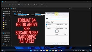 How To Format a 64GB 128GB or LARGER USB Flash Drive to FAT32  2023 [upl. by Akinwahs443]