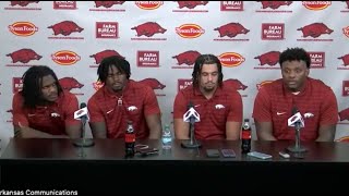 Arkansas Players Press Conference  Arkansas 19 Tennessee 14 [upl. by Gregor11]