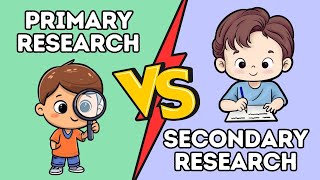 Primary vs Secondary Research Explained in 4 Minutes [upl. by Esinaj]