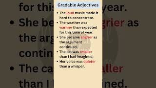 Gradable Adjectives in English Grammar shorts english [upl. by Annaear]