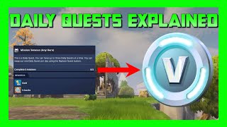 Fortnite Save The World Daily Quests Explained  How To Get VBucks From Them [upl. by Rondon]