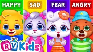 Learn Feelings and Emotions for Kids by RV AppStudios  Happy Sad Fear Anger and Surprise [upl. by Sonnnie]