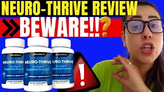 NEURO THRIVE Reviews  ⚠️❌✅BE CAREFUL ❌⚠️  NEUROTHRIVE BRAIN SUPPORT  NEURO THRIVE REVIEW [upl. by Ner]