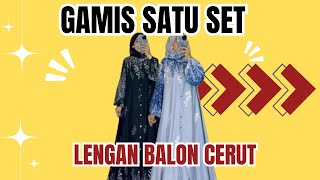 UDAH SATU SET Gamis Satu Set Dengan Kerudung [upl. by Fae]