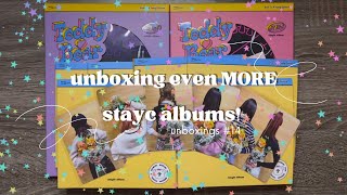 🧸 unboxing more stayc teddy bear albums cause i have a spending problem  unboxings 14 [upl. by Noemys]