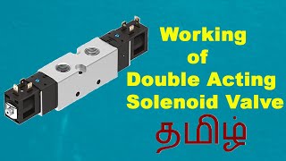 Working of Double Acting Solenoid Valve Tamil  MV TECH [upl. by Anivlek]