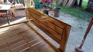 DIY  Queen Size Bed frame  Gmelina Wood [upl. by Aroved976]