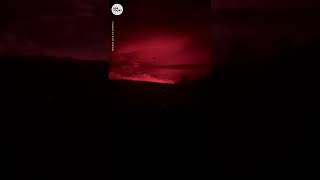 Mauna Loa volcano erupts in Hawaii  USA TODAY Shorts [upl. by Silevi924]