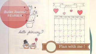 Bullet journal  Février 2018 Plan with me [upl. by Xella660]