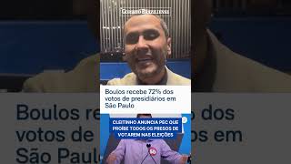 CLEITINHO ANUNCIA PEC QUE PROÍBE PRESOS DE VOTAREM NAS ELEIÇÕES [upl. by Siravaj]