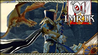 IMRIK THE DRAGONTAMER  Total War Warhammer 2 Knights of Caledor  High Elves  Mortal Empires 1 [upl. by Icats]