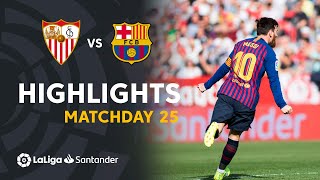 Highlights Sevilla FC vs FC Barcelona 24 [upl. by Markiv]