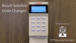 BOSCH How to change codes on Bosch Solution Alarm Systems [upl. by Ninnetta]