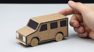 How to make Powered Car from Cardboard  DIY Powered Car [upl. by Ettenahc694]