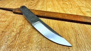 Making The Simplest Knife From A File For a Beginner [upl. by Aisayn]