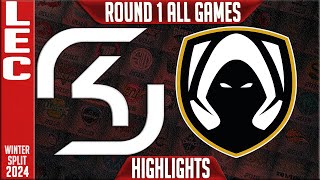 SK vs TH Highlights ALL GAMES  LEC Winter 2024 Playoffs Lower Round 1  SK Gaming vs Team Heretics [upl. by Elleira]