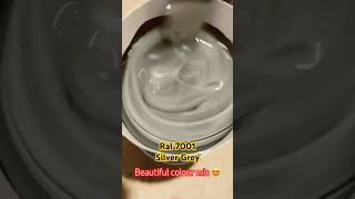 Ral 7001 Silver Grey satifying colormixing colors paint paintmixing acrylic asmr [upl. by Saxe320]