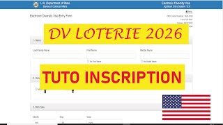 comment sinscrire à la dv loterie 2025  Tuto inscription [upl. by Dami]