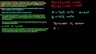 12b  Hypotesetest og signifikansnivå Statistikk [upl. by Venetis]