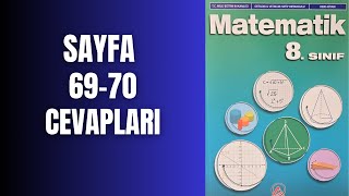 8 SINIF MATEMATİK KİTABI SAYFA 69 ve 70 CEVAPLARI [upl. by Aprilette]