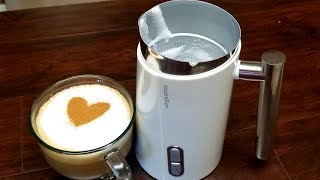 Hadineeon Milk Frother and warmer Test amp Review [upl. by Aicinat166]