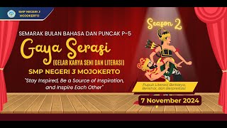 BULAN BAHASA quotGAYA SERASIquot SMP NEGERI 3 MOJOKERTO [upl. by Prady]