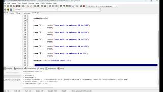 CSC 415 Switch Structure Coding Example [upl. by Ardnassak740]