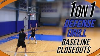 1 on 1 Defense Drill  How To Become A Lockdown Defender [upl. by Apur]