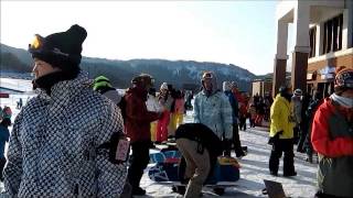 20121223 スキージャム勝山Ski jam Katsuyama in japan Fukui prefecture [upl. by Krys638]