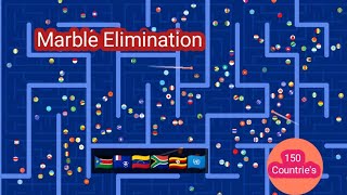 The 20 Times Eliminations  150 Countries Marble Race In Algodoo 🇨🇭🇩🇯🇩🇰🇨🇻 Marble Battle [upl. by Schindler]