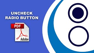 How to uncheck a radio button in pdf Prepare Form using Adobe Acrobat Pro DC [upl. by Ilonka]