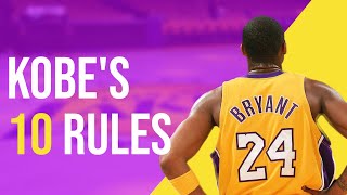 Rules From Kobe Bryant That Will CHANGE Your Life [upl. by Nwahsav]