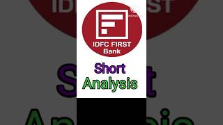 Idfc Short Analysis  Idfc First Bank latest News idfcfirstbank stockmarket trading [upl. by Sikata]