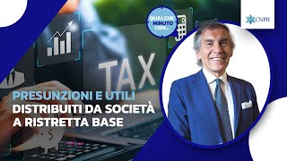 Roberto Cravero  Presunzioni e utili distribuiti da società a Ristretta Base [upl. by Enobe]